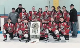  ?? PHOTO COURTESY CURVE LAKE FIRST NATION ?? The 2018 Curve Lake Cedar Bay Jr. Wangers - C Champions - Competitiv­e Division