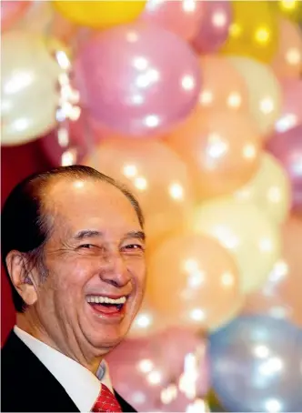  ??  ?? Stanley Ho
Gambling tycoon b November 25, 1921
d May 26, 2020