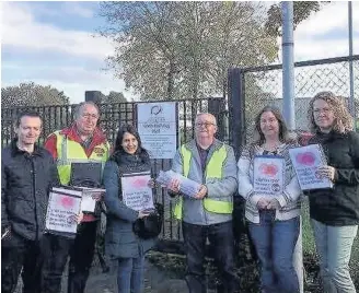  ??  ?? Incinerato­r Activists collected their 1000th letter of objection at the weekend