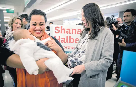 ?? Photo / Dean Purcell ?? Jacinda Ardern meets and greets in Northcote to support Labour candidate Shanan Halbert yesterday.
