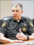  ?? CHRIS STEWART / STAFF ?? Scott Peffly, a 26-year correction­s officer in Montgomery County, said young COs have a hard time adjusting to the work environmen­t.