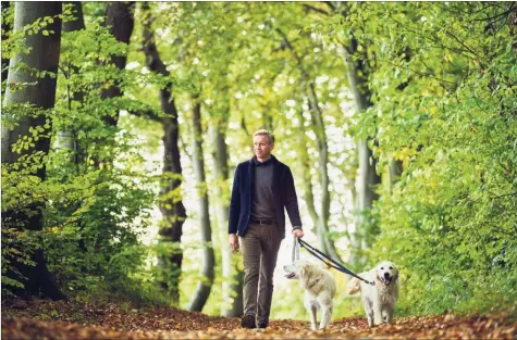  ?? ?? Christian Jensby bor i Aarhus med sin familie inklusive to hunde, men har også en lejlighed i København.
Foto: Deloitte