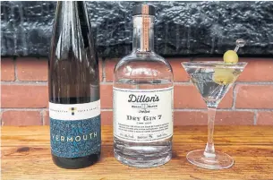  ?? ANDREW FRANCIS WALLACE TORONTO STAR ?? Dillon's Dry Gin 7 and Tawse Vermouth make a stirring pair in the Escarpment Martini.
