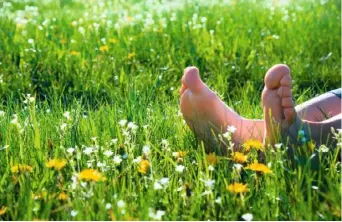  ??  ?? treat your toes there’s little to beat the feel of soft grass beneath your feet