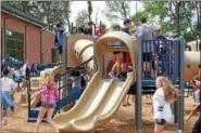  ?? PHOTO COURTESY OF OWEN J. ROBERTS SCHOOL DISTRICT ?? The new playground at East Vincent Elementary was especially popular since last year’s constructi­on zone didn’t allow for much room for outdoor play.