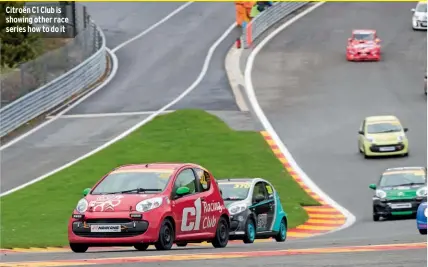  ??  ?? Citroën C1 Club is showing other race series how to do it