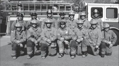  ?? Photo courtesy Laura Kirk ?? Pictured, the graduating class of the Rhode Island Fire Training Academy.