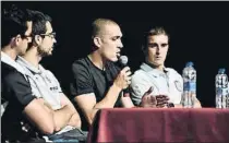  ??  ?? Oriol Romeu i Aleix Garcia, dos cracs del planter del futbol català