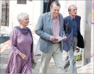  ?? — FOX ?? From left: Judi Dench, Tom Wilkinson and Bill Nighy are three British actors who regularly lend their dramatic heft to Hollywood blockbuste­rs.