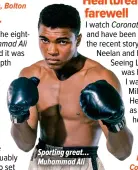  ?? ?? Sporting great… Muhammad Ali