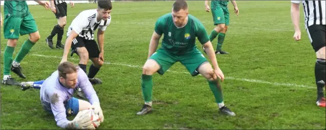  ?? PD091600 ?? Heavy loss: Penistone Church against Garforth Town. Picture: Wes Hobson.