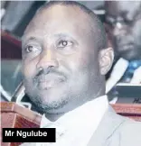 ??  ?? Mr Ngulube