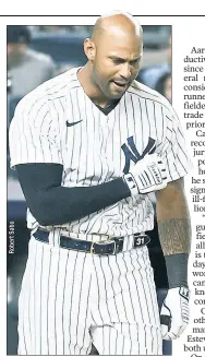  ?? ?? MAIN OPTION: Barring a trade or lastminute free-agent addition, general manager Brian Cashman “suspects” Aaron Hicks will be the Yankees’ starting left fielder at the start of the 2023 season.