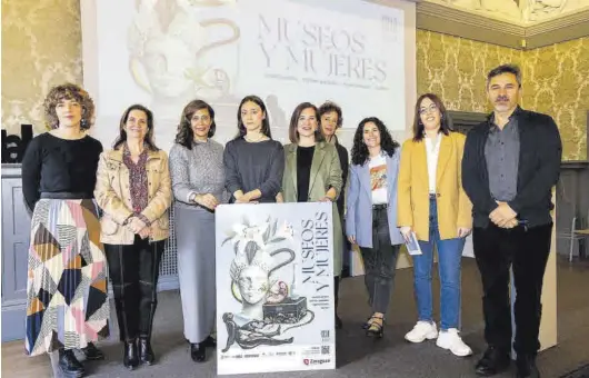  ?? AYUNTAMIEN­TO DE ZARAGOZA ?? La tercera edición del ciclo ‘Museos y Mujeres’ se presentó ayer en el Museo Pablo Gargallo.