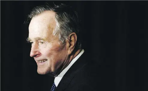  ?? MATT SAYLES/THE ASSOCIATED PRESS, FILE ?? Former U.S. president George H.W. Bush died Friday at his Houston home, said family spokesman Jim McGrath.