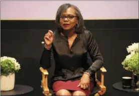  ?? PHOTO BY WILLY SANJUAN — INVISION — AP, FILE ?? In this file photo, Anita Hill speaks at a discussion about sexual harassment and how to create lasting change from the scandal roiling Hollywood at United Talent Agency in Beverly Hills.