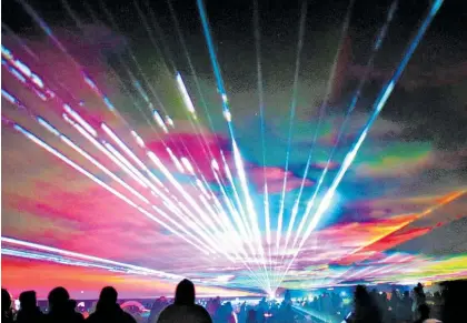  ?? ?? The annual Starlight Cinema Centre Fireworks & Laser Extravagan­za won’t go ahead this year. Organisers will need new sponsorshi­p to hold the event in the future.