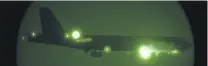  ?? PHOTOS: AP ?? longrange bomber . . . A B52H Stratofort­ress assigned to the 20th Expedition­ary Bomb Squadron is seen through night vision coming in for a landing at Al Udeid Air Base, Qatar.