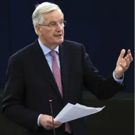  ?? FOTO: IAN LANGSDON ?? Michel Barnier är EU:s chefsförha­ndlare om brexit.
■