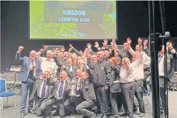  ??  ?? REIGNING SUPREME: Kelty-based Kingdom Brass has been crowned best in the UK.