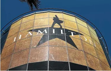  ?? GETTY IMAGES ?? Hamilton is playing at Sydney’s Lyric Theatre.