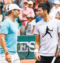  ?? AFP ?? In a dilemma: Tennis stars Novak Djokovic and Rafael Nadal are scheduled to visit Saudi Arabia for an exhibition match in December. The alleged murder of a journalist by Saudi Arabia in their Consulate in Istanbul raises many questions.