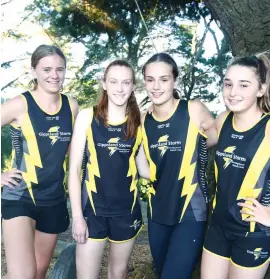  ??  ?? Local netballers who attended the Storm fitness camp included Lucy McKellar, Olivia Konstanty, Sienna Green and Alexandra Brice.