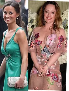  ??  ?? Designs: Pippa Middleton and Alice Temperley