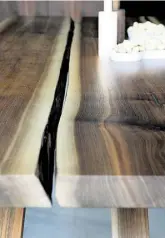  ??  ?? DŮRAZ NA MATERIÁL Jídelní stůl z masivního dřeva je krásným příkladem propojení tradice a designu.