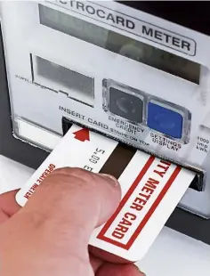  ?? ?? BANNED: Prepaid card credit meters are still being fitted.