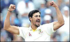  ?? REUTERS ?? Mitchell Starc took only one wicket in Dubai vs Pakistan.