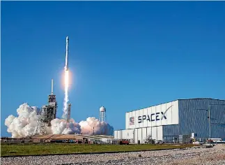  ?? SUPPLIED ?? Spacex SES-10 Launch - world’s first reflight of an orbital class rocket