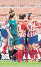  ?? FOTO: AT.MADRID ?? El Atleti celebra su gol al Betis