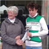  ??  ?? Matthew Devins won the John McCullagh road race.