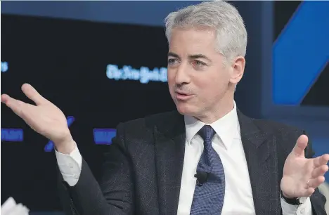  ?? BRYAN BEDDER/GETTY IMAGES FOR THE NEW YORK TIMES ?? Bill Ackman’s Pershing Square has seen mixed results with its investment­s. Ackman admitted the Valeant investment and efforts to convince others it was a good move was a “huge mistake.” His firm’s exit from Valeant cost US$4 billion.