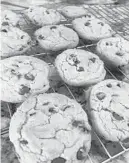  ??  ?? Chocolate chip cookies are included in Parkland teen Taylor Aks’ cookbook.