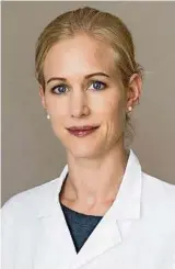  ?? Privat ?? Chirurgin Dr. med. Martina Schneider gibt Auskunft über ihr Fachgebiet.