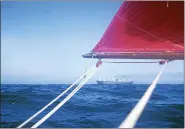  ?? COURTESY OF CLEVELAND INTERNATIO­NAL FILM FESTIVAL ?? “Manry at Sea — In the Wake of a Dream” is a 2017 documentar­y about the late Robert Manry of Willowick, who in 1965 set out to accomplish his dream of sailing across the Atlantic Ocean. The film screens April 5 through 7 during the Cleveland...