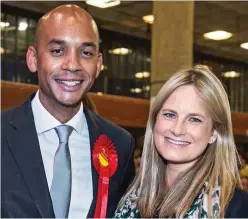  ??  ?? Corbyn critic: Chuka Umunna with wife Alice Sullivan