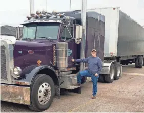  ?? PROVIDED BY MONTE WIEDERHOLD ?? Monte Wiederhold likes a nice sit-down meal to start and end his long days on the road, but he says many truck stops no longer offer restaurant­s, though there is fast food.