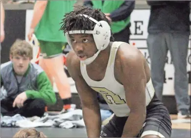  ?? Jeremy Stewart file ?? Rockmart’s TK Davis won his second GHSA individual state championsh­ip this past weekend, taking first in the Class AA 120-pound division at the Macon Centreplex. He finishes his senior season with a 55-0 record.