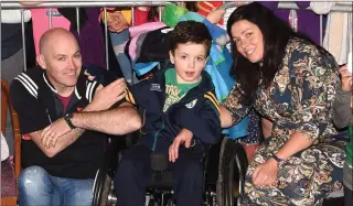  ?? Photos by Michelle Cooper Galvin ?? RIGHT: Stephen Quinn, Liam and Pamala Dennehy Quinn Fossa at the Kerry Minor Team victory celebratio­n at Fossa GAA Club, Fossa, Killarney on Monday.