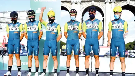  ??  ?? Italian cycling team Vini Zabu have been suspended for a period of 30 days after two of their riders tested positive for banned substances in a 12-month period, world cycling body UCI said on Monday.