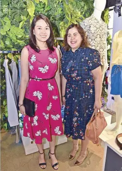  ??  ?? General manager of Rustan Specialty Concepts, Inc. Catherine Huang and head of merchandis­ing and marketing for Debenhams Lou Rulloda