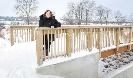  ?? CHRISTINA RYAN ?? Hollie Giggie can’t wait to move into her new townhome at Retreat in Cranston’s Riverstone. “Coziness” was key, according to the 36-year-old human resources worker.