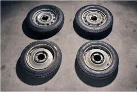  ??  ?? Below right: While the car initially ran five-lug KDF wheels, the post-war brake upgrade saw it fitted with fourlug rims, possibly from a Fiat