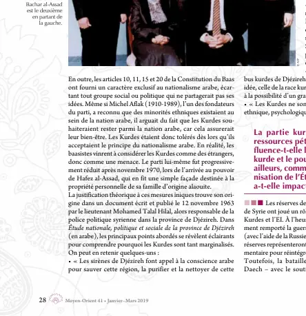  ??  ?? En 1970, Hafez al-assad prend le pouvoir, instaurant un régime « dynastique ». Il pose ici, en 1985, avec son épouse et ses enfants : Bachar al-assad est le deuxième en partant de la gauche.