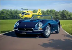  ??  ?? “Only four examples of the 1964 Ferrari 330 GT ‘Nembo’ Spider were built. Proceeds from the sale of this car (£609,500) were presented to East Anglian Air Ambulance”
