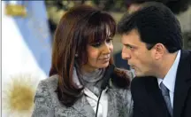  ??  ?? EX CHUPAMEDIA­S. Massa y Randazzo, el ex jefe de Gabinete y el ex ministro de Cristina, hoy compiten para suplantarl­a sin hacer autocrític­a por su pasado.