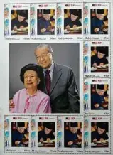  ??  ?? Special stamps on Dr Mahathir were sold at the old General Post Office.